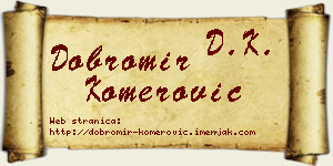 Dobromir Komerović vizit kartica